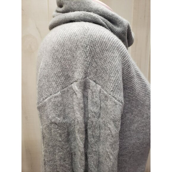 Talbots 100% Cashmere Cowl Neck Sweater, Gray, Long Sleeve, Women's Medium - Picture 9 of 9